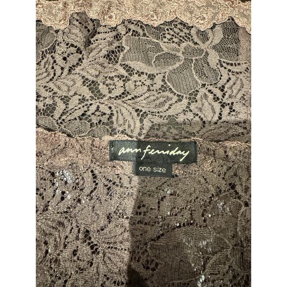 Vintage Ann Ferriday Stock Cotton Lace Hook N Eye Corset Top M - Picture 5 of 5